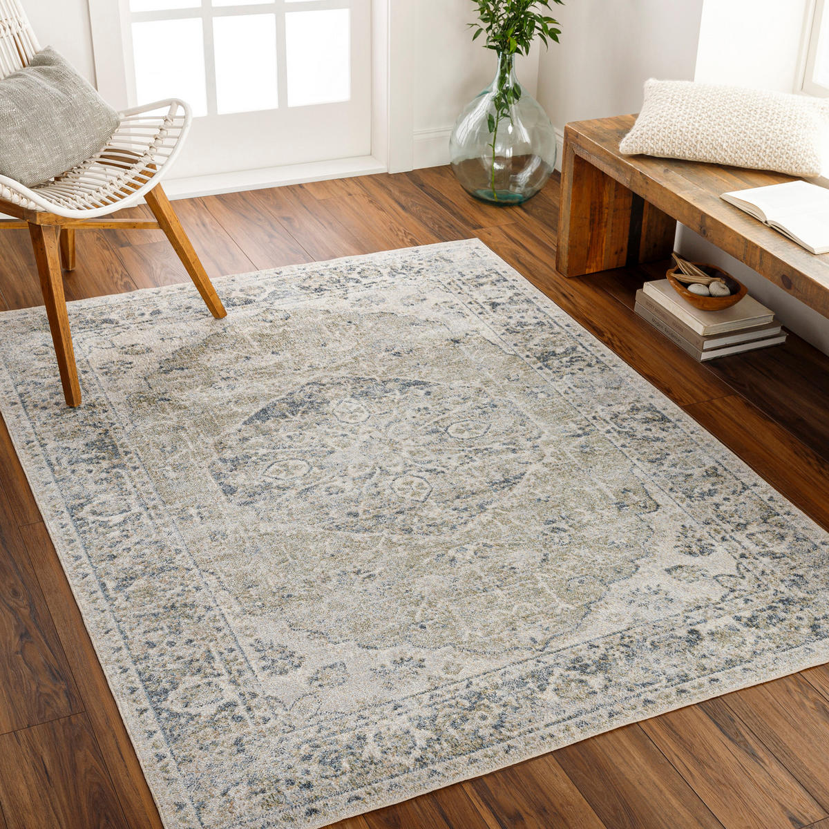 TEPPICH waschbar Amayra 160/213 cm Grün - Grün, Textil (160/213cm) - LIVABLISS