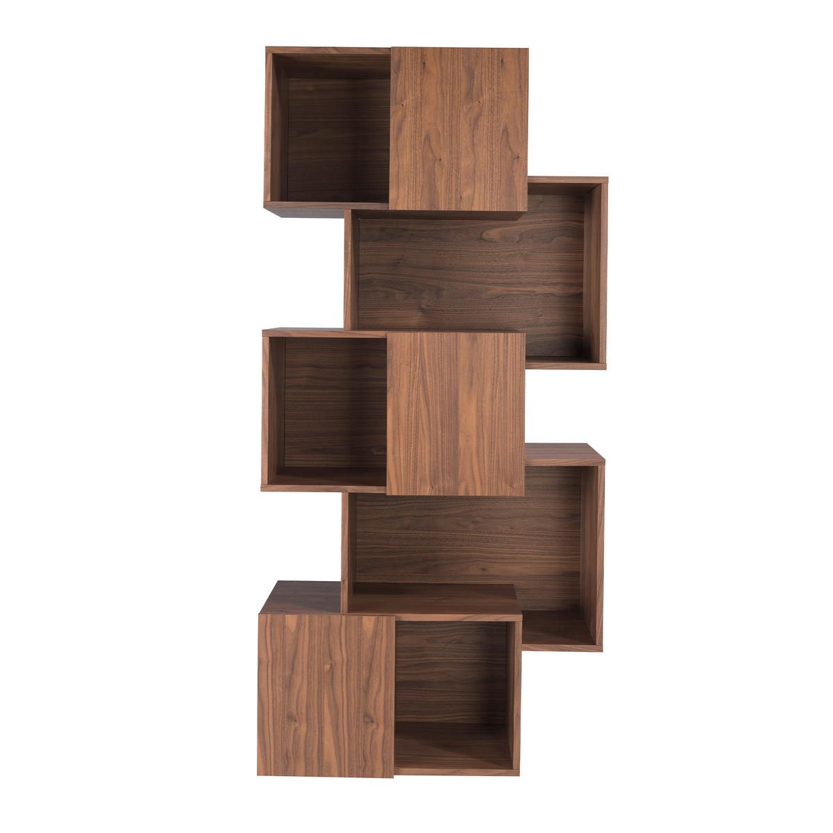 REGAL Walnuss 85/40/181 cm - Walnussfarben, Holz (85/181/40cm) - ANGEL CERDA