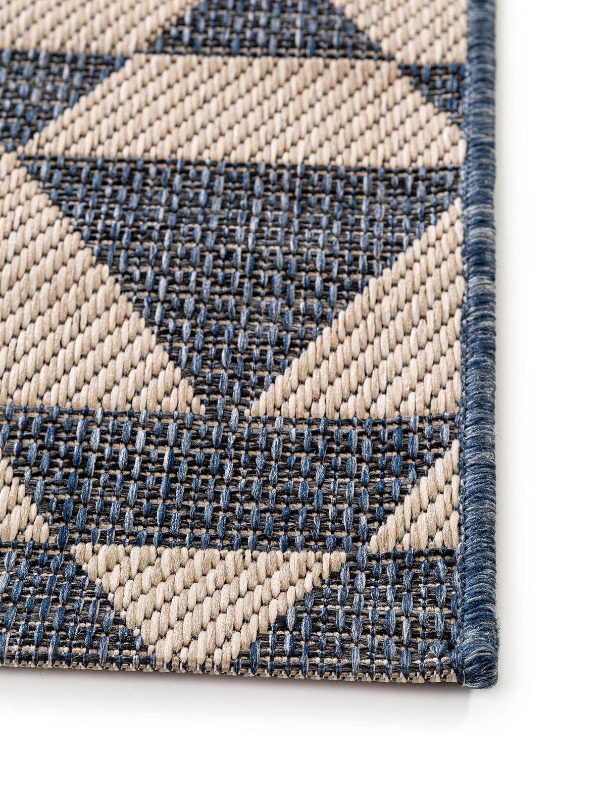 OUTDOORTEPPICH River Beige/Blau 133x190 cm - Beige, Textil (133/190cm) - benuta Nest