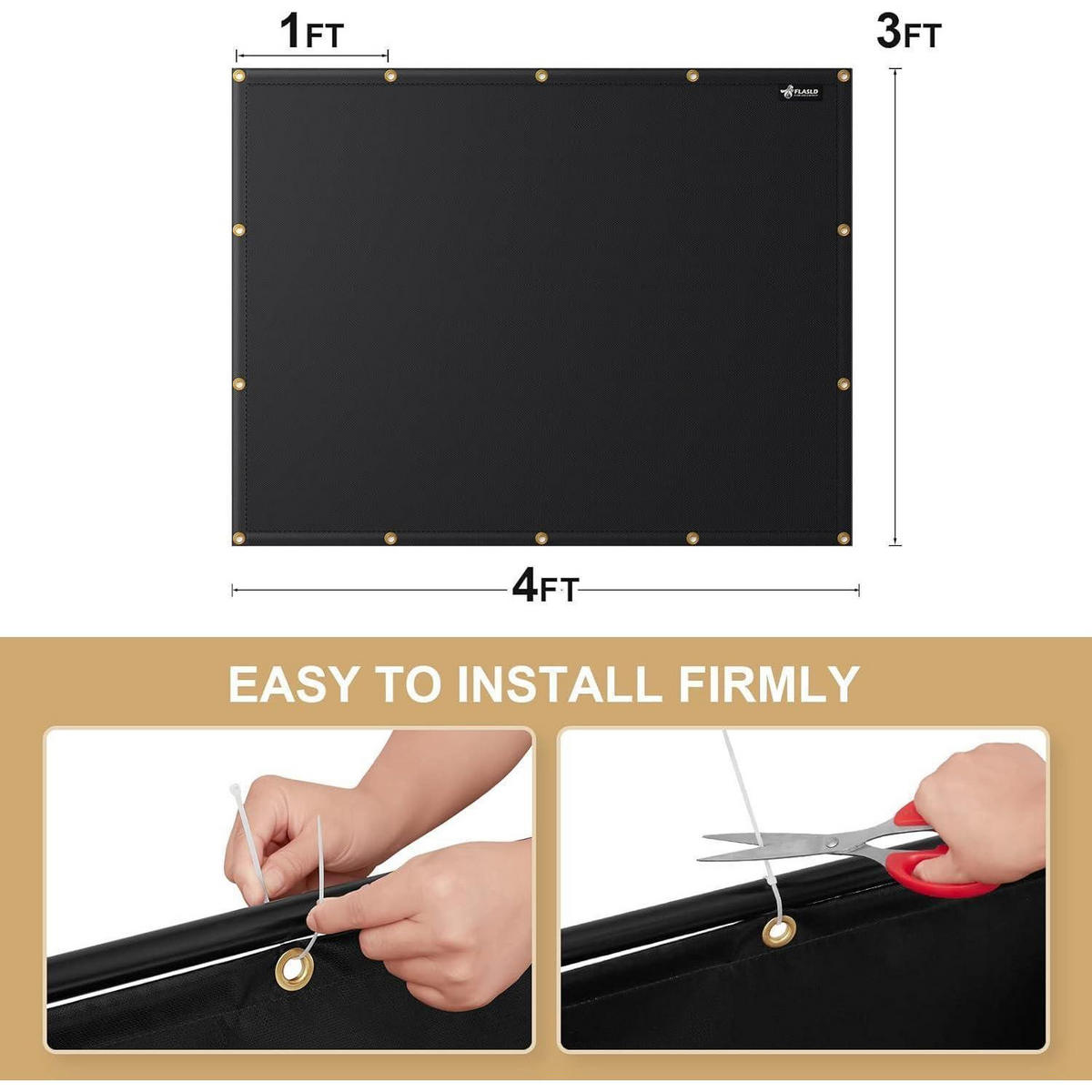HITZESCHUTZ Grill rückwand 90 x 120 cm Schwarz - Schwarz, Textil (7.6/25.4/25.4cm)