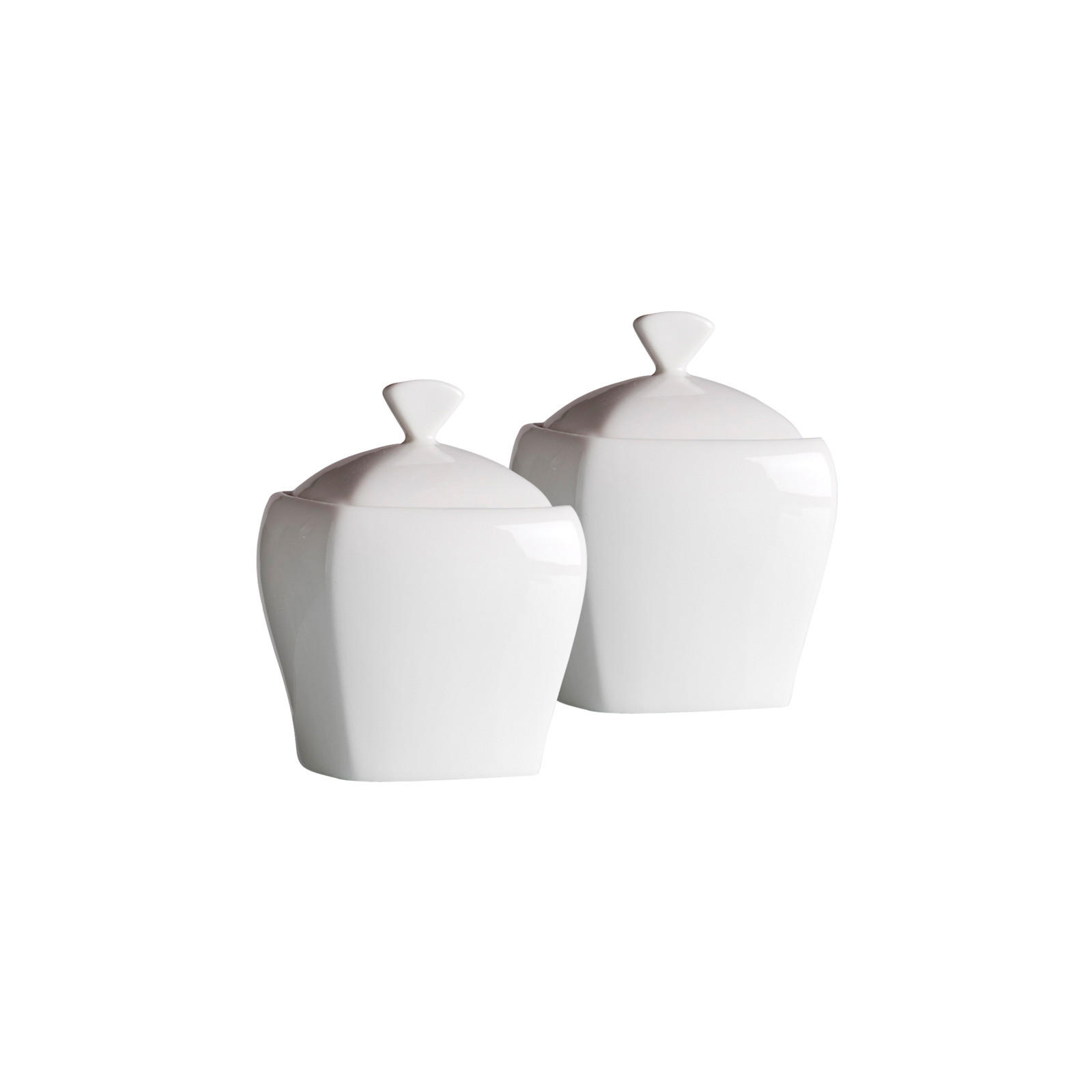ZUCKERDOSEN Melodie weiß ø 8,5 cm 2er Set - Weiß, Keramik (8.5/9cm) - Ritzenhoff Breker