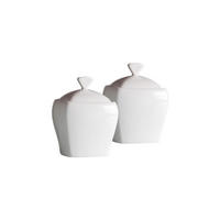 ZUCKERDOSEN Melodie weiß ø 8,5 cm 2er Set - Weiß, Keramik (8.5/9cm) - Ritzenhoff Breker