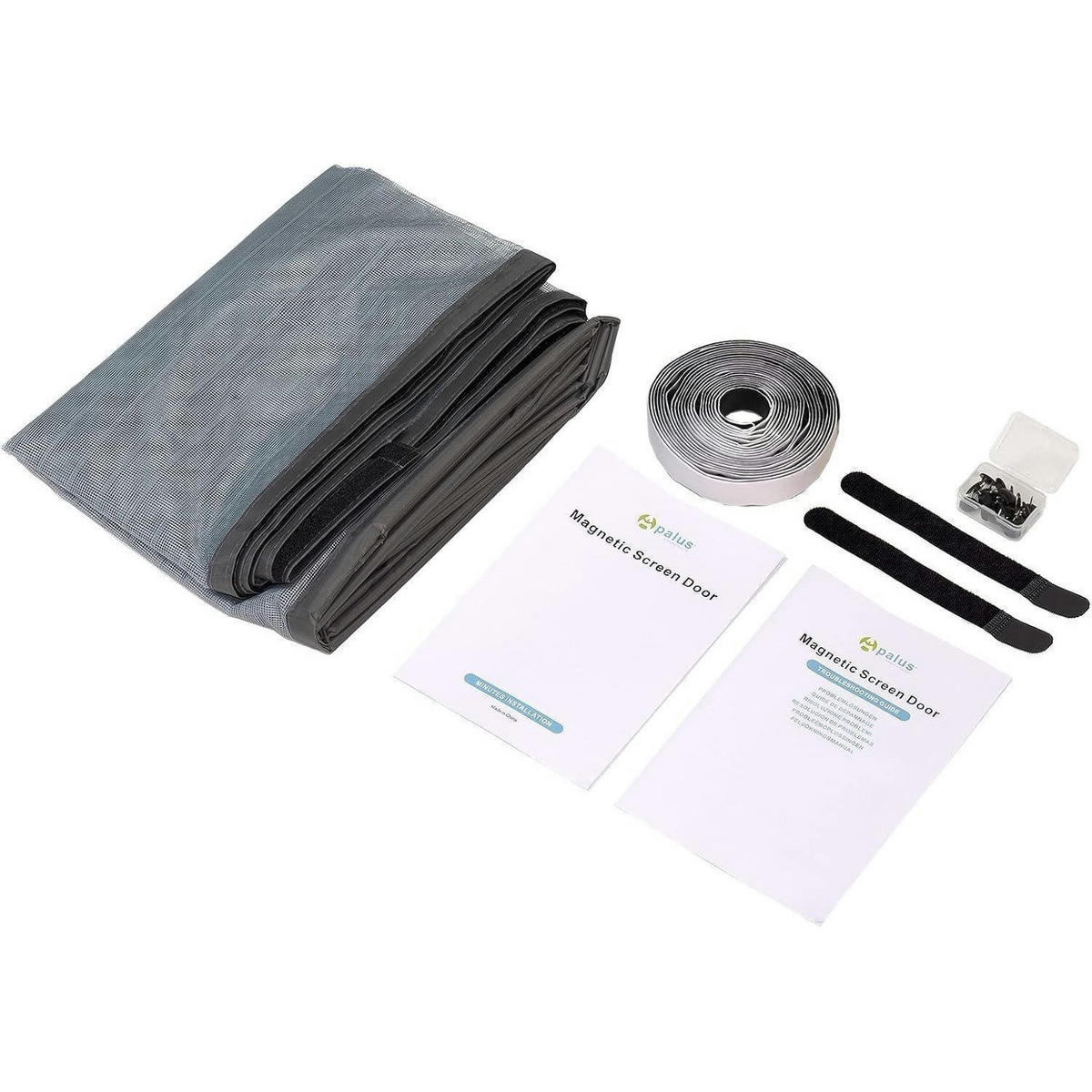 FLIEGENGITTER Tür Magnet Insektenschutz 140 x 240 cm Grau - Grau, Textil (140/240/1cm)