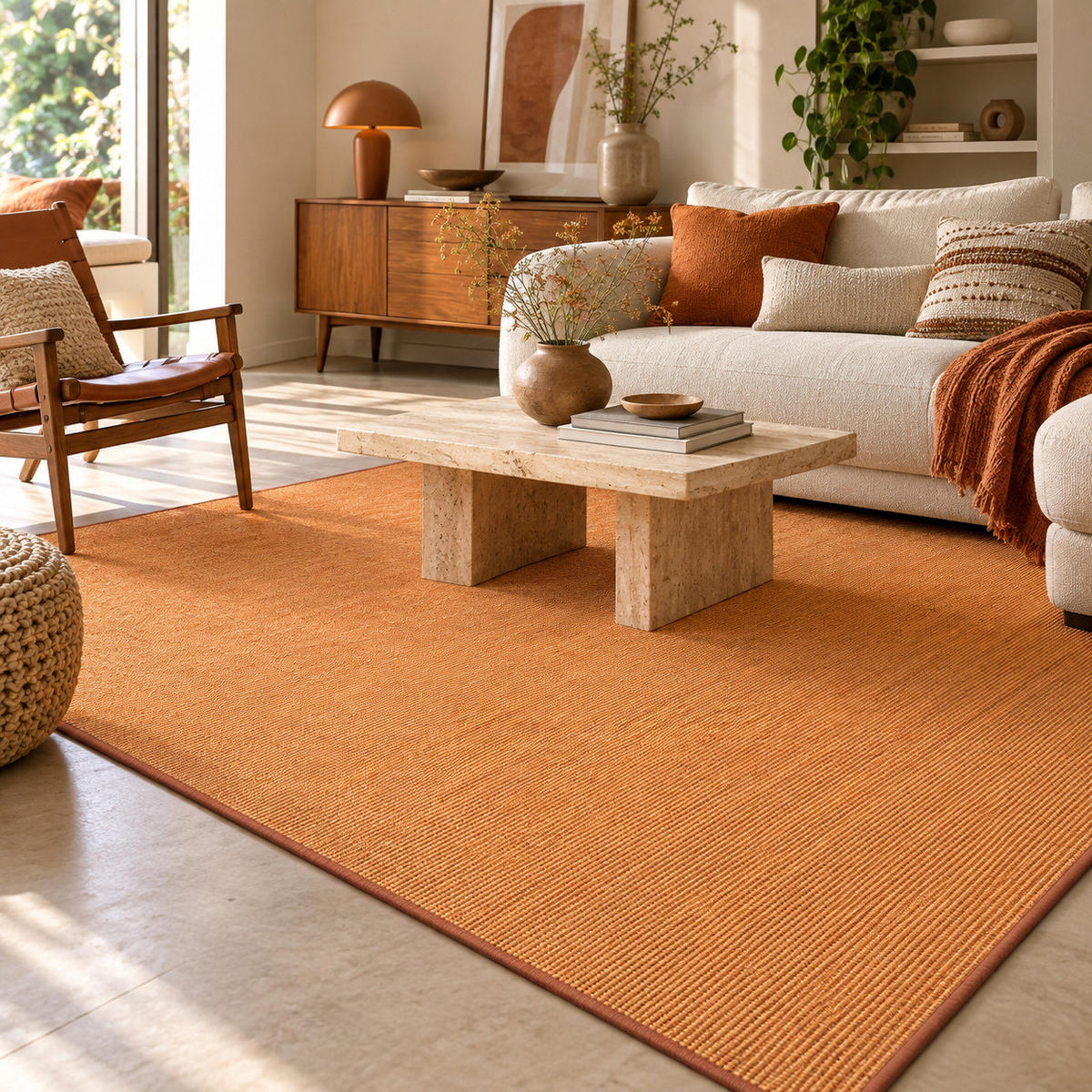 SISAL NATUR TEPPICH KLASSISCH - Braun, Textil (160/200cm) - Snapstyle