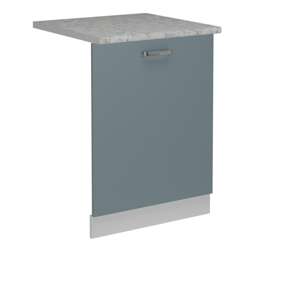 KRYT MYČKY NÁDOBÍ R-Line Modrošedá - bílá/šedohnědá, kompozitní dřevo (60/81.8/1.6cm) - Vicco