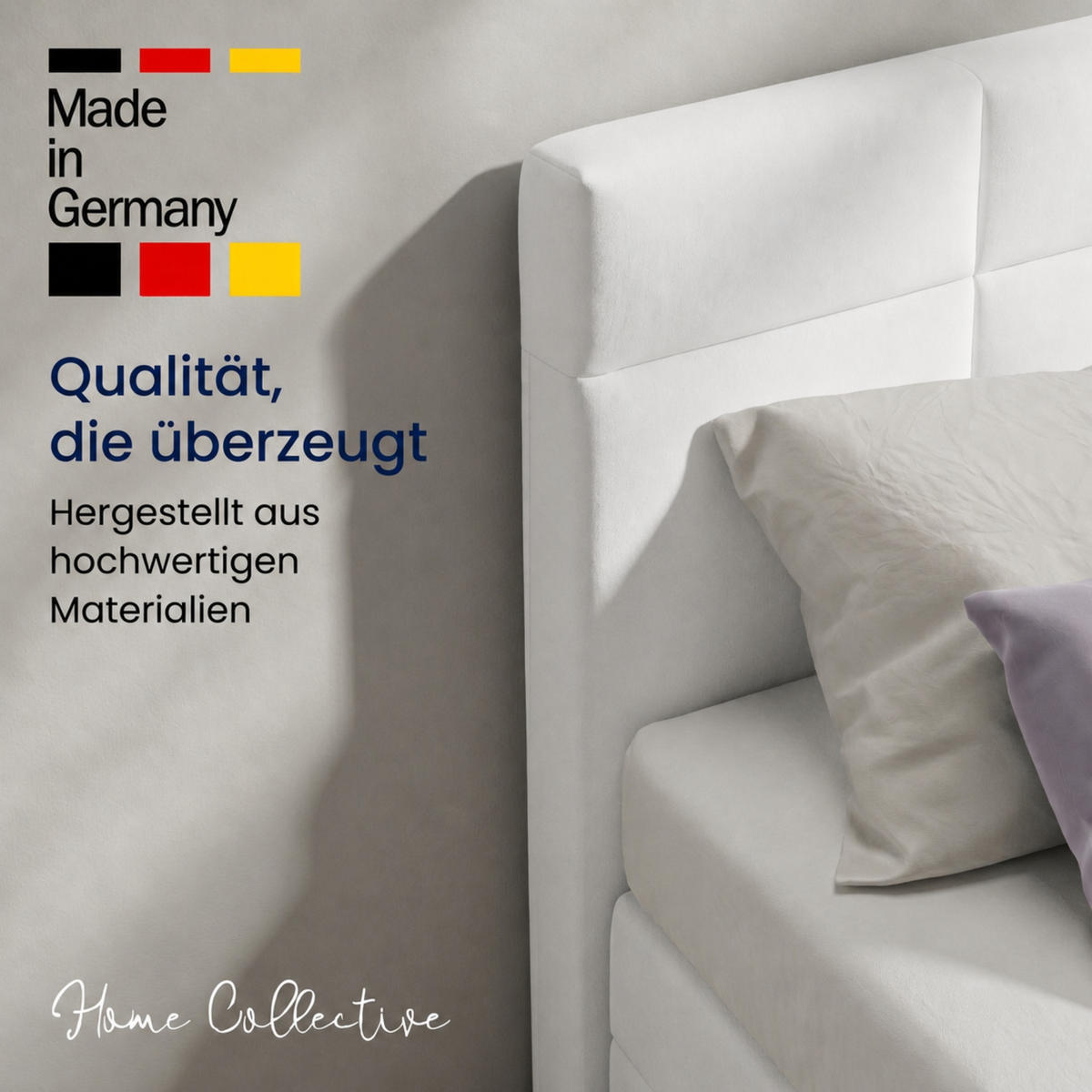 BOXBETT H2 Matratze 180x200 cm Weiß - Weiß, Textil (180/200cm) - Home Collective