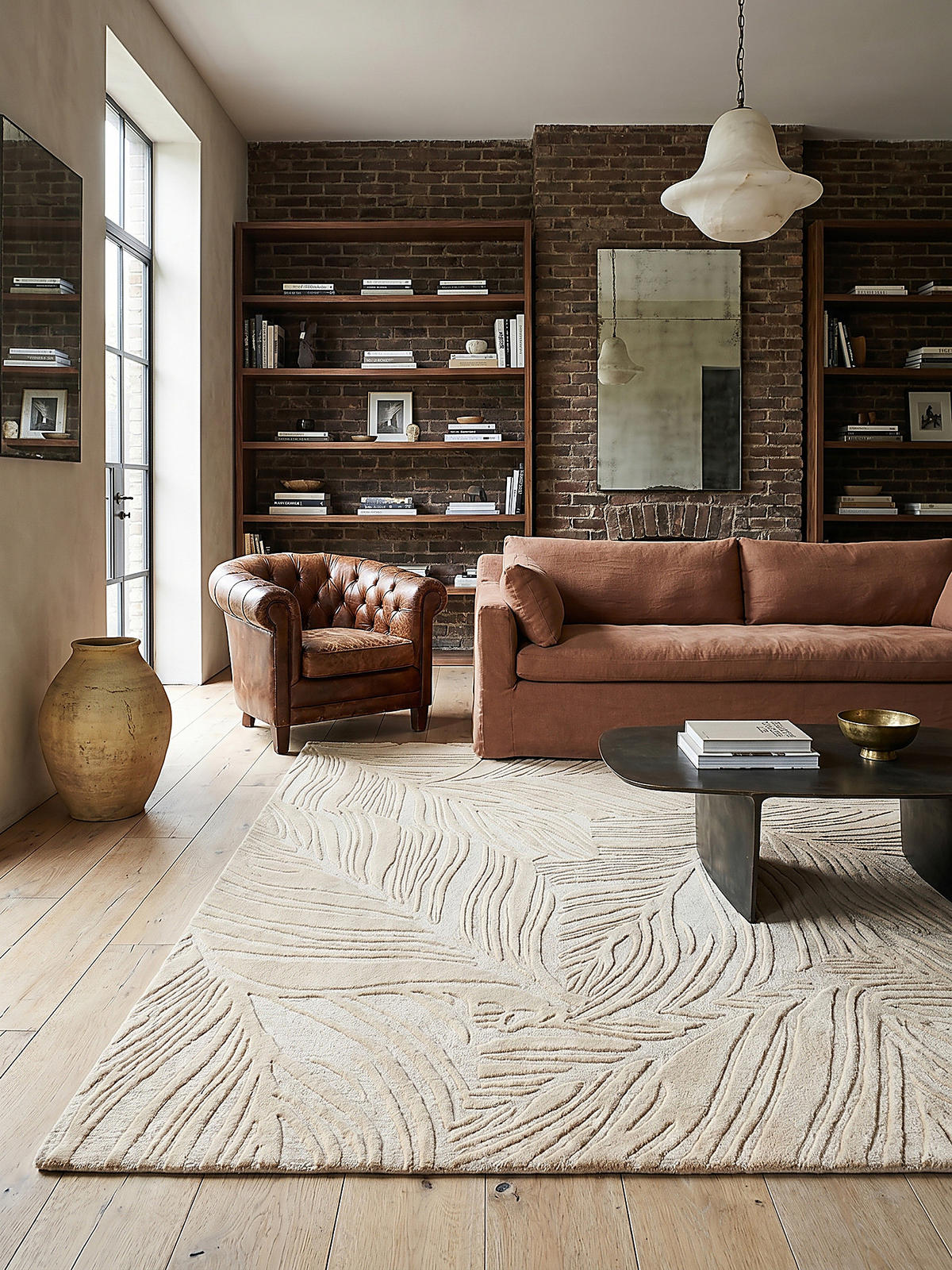 WOLLTEPPICH LEVEN, floral, Beige, 120 x 170 cm - Beige, Textil (170/120cm) - KADIMA DESIGN