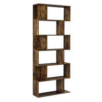 BÜCHERREGAL Borrby - Walnussfarben, Holzwerkstoff (80/192/24cm) - [en.casa]