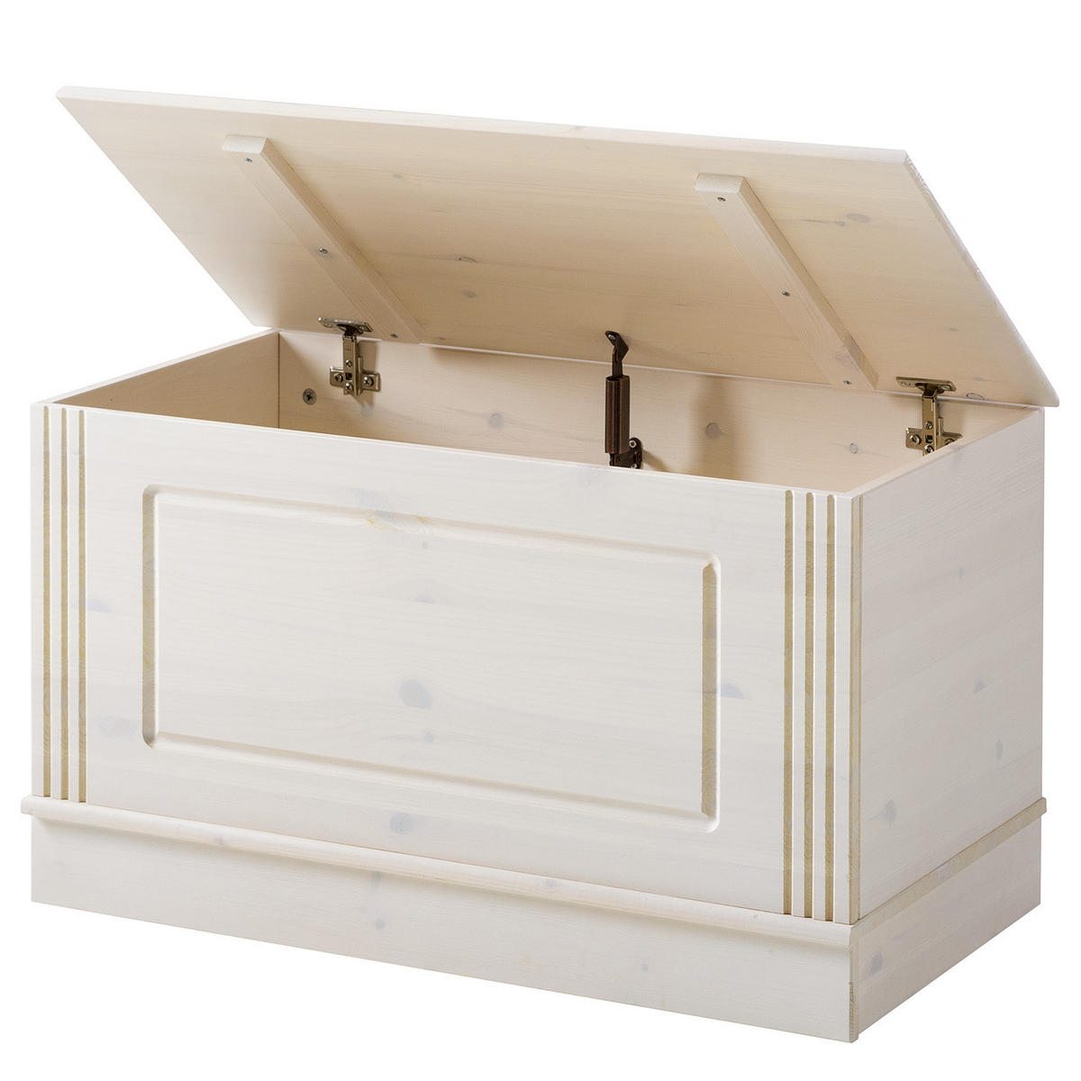 GARDEROBENBANK - Kiefer massiv - Kieferfarben, Holz (80/45/42cm) - home24