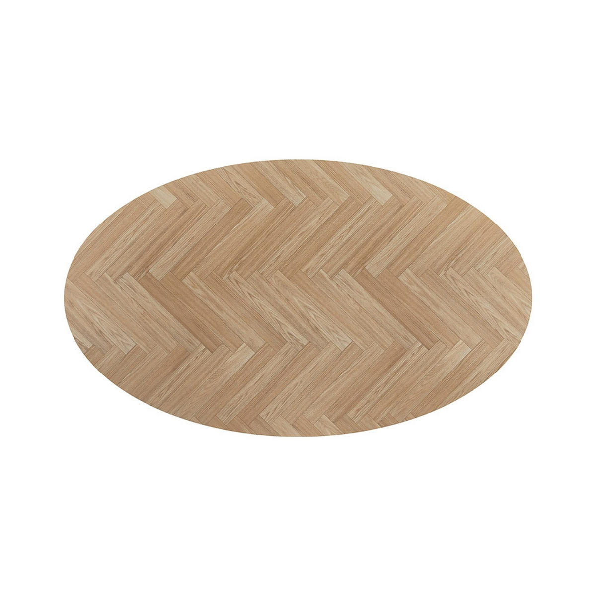 COUCHTISCH NOVARIS - Fishbone Oak, 110 x 66 cm - Braun, Holz (110/66/47cm) - Home Deluxe