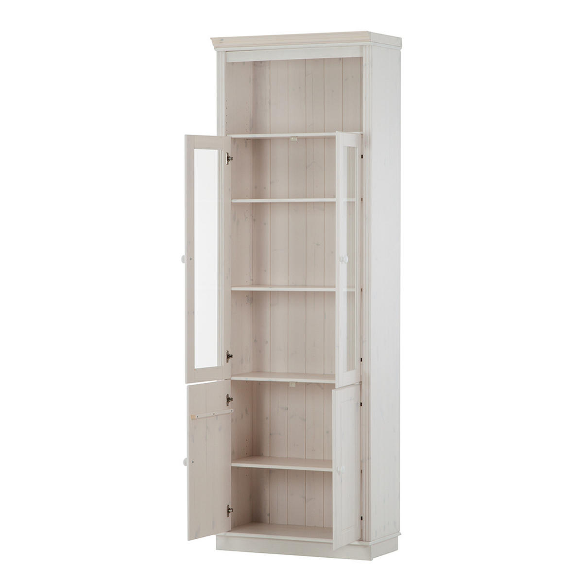 STANDVITRINE - Kiefer massiv - Kieferfarben, Holz (74/223/37cm) - home24