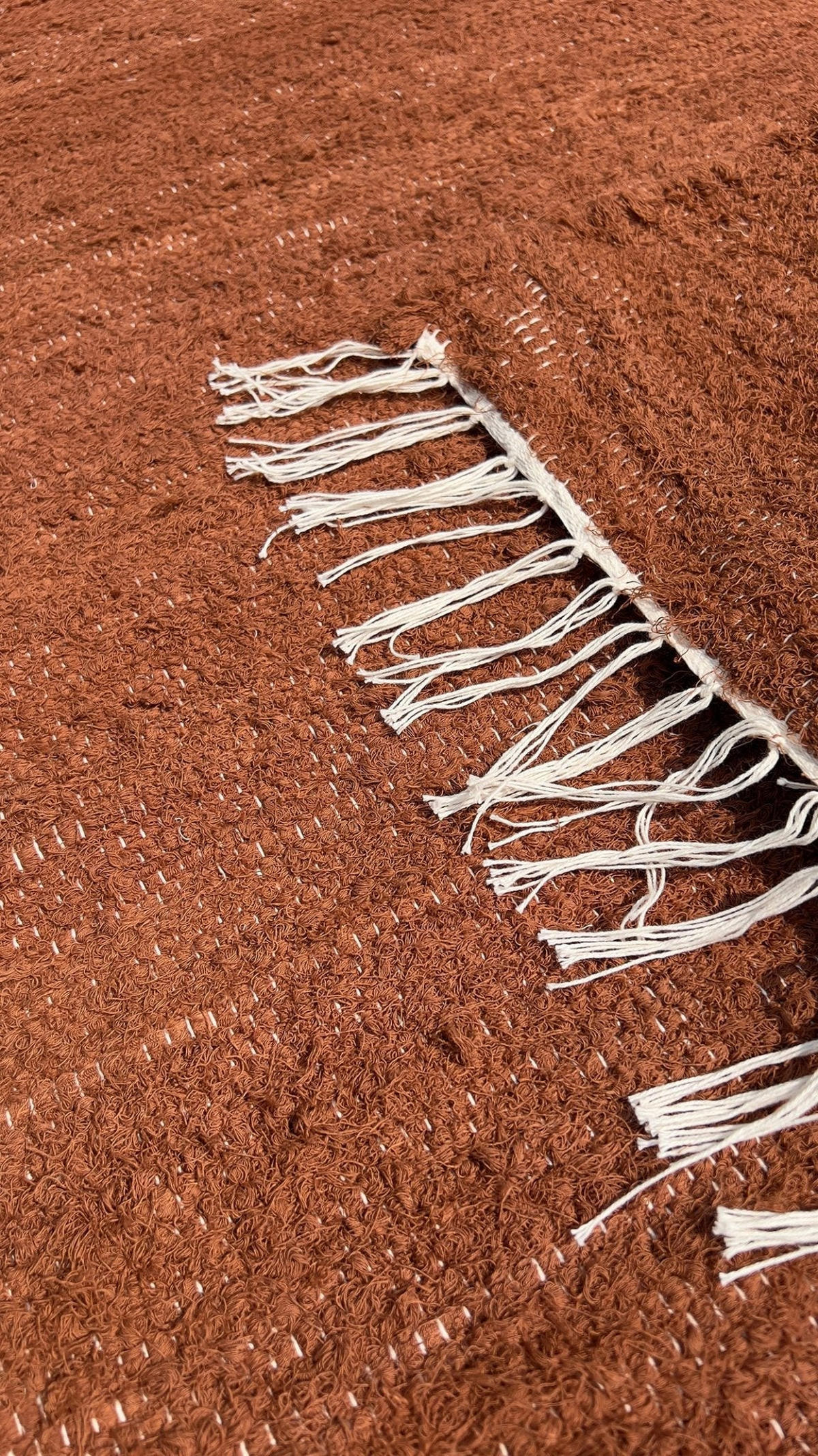 TEPPICH aus recycelter Baumwolle handgewebt bruin - Braun, Naturmaterialien (120/170cm) - AFK Living