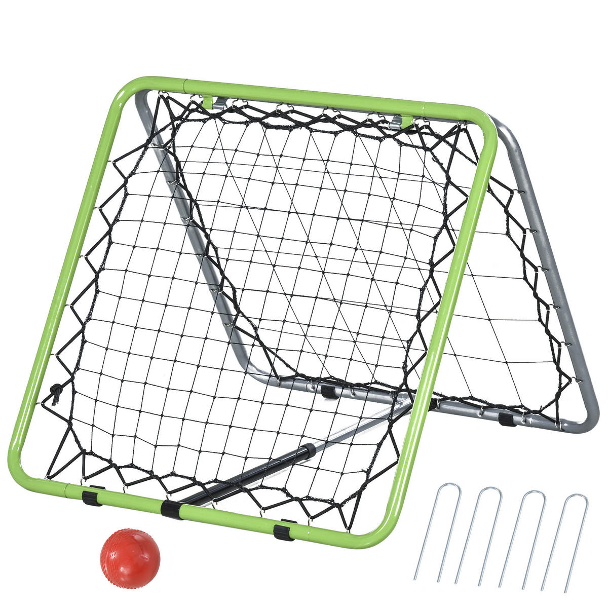 REBOUNDER für Fussball DE-10520 Grün/Schwarz - Multicolor, Metall (75/75cm) - ComfortXL