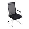 BESUCHERSTUHL Dakar Stoff Schwarz Konferenzstuhl Bürostuhl - Schwarz, Textil (55/106.5/62cm) - DELUKE