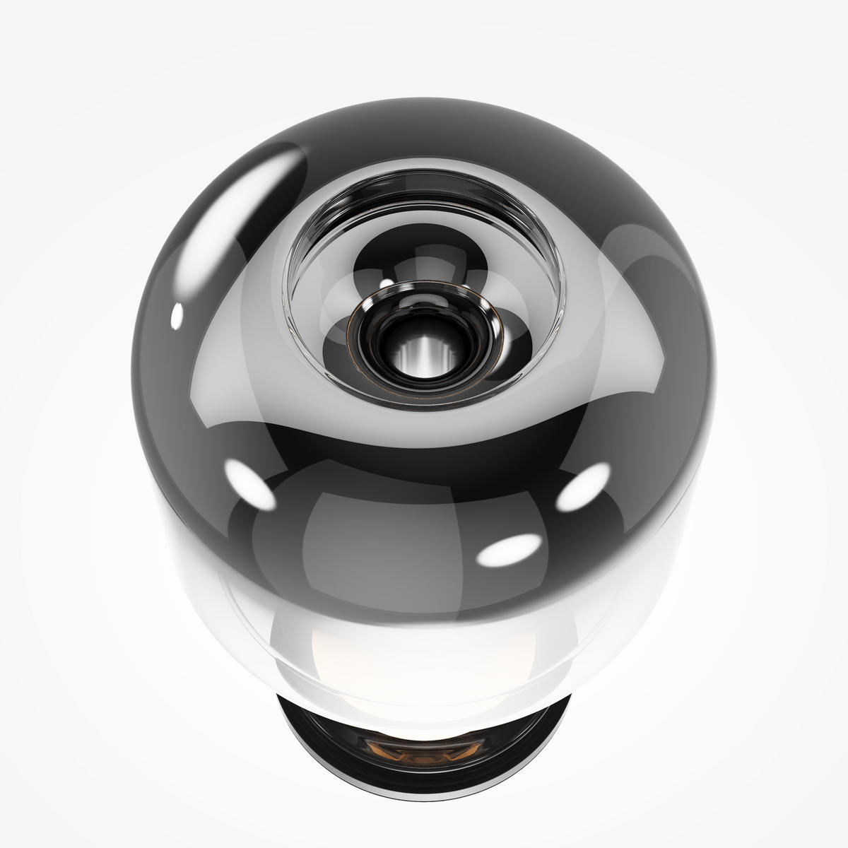 TISCHLAMPE Spirito - Schwarz - 18/18/28 cm - Schwarz, Metall (18/18/28cm) - Maytoni