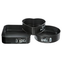 BACKFORMEN 3er-Set 26/26/6,8 cm - Grau, Kunststoff - 5five Simply Smart