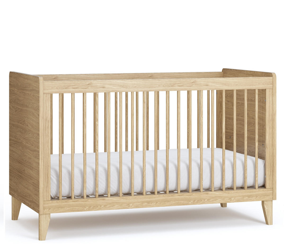 BABYZIMMER Maya Set B - 4-teilig - Eiche geölt - Eichefarben, Holz/Holzwerkstoff (140/204/60cm) - QMM TraumMöbel