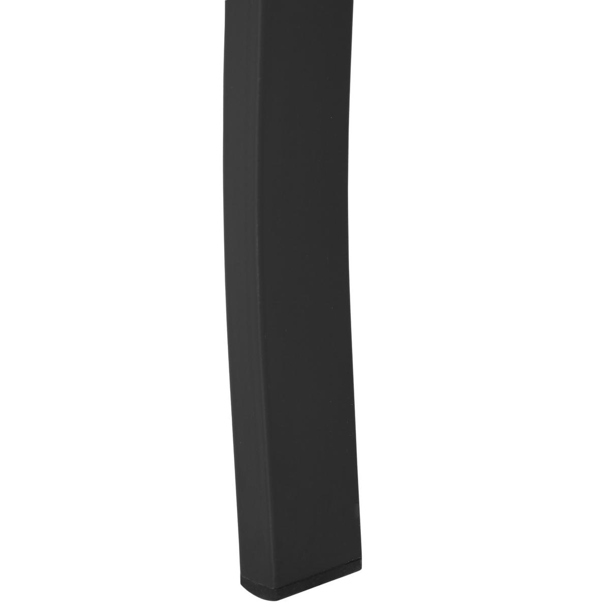 GARTENBANK DE-17758 2-Sitzer mit zeitgenössischem Design Schwarz - Schwarz, Metall (127/82/58cm) - ComfortXL