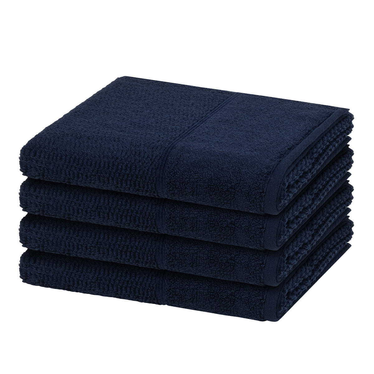 HANDTUCH Pearl 4er-Set - Dunkelblau, Textil (50/100cm) - MÖVE