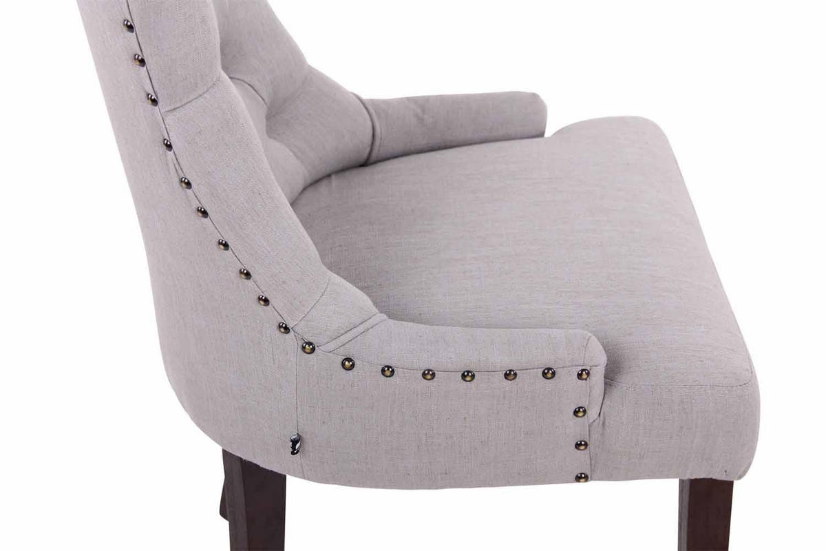 WOHNZIMMERSTUHL Stoff grau - Grau, Holz/Textil (55/92/58cm) - CLP