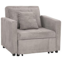 SCHLAFSESSEL Hellgrau - Hellgrau, Textil (100/86/88cm) - MCW