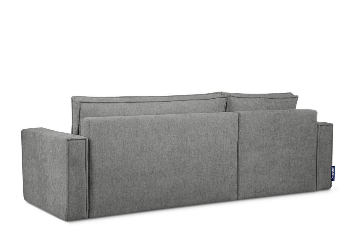 UNIVERSAL-ECKSOFA NAPI II mit Schlaffunktion, grau - Grau, Textil (246/148cm) - KONSIMO®