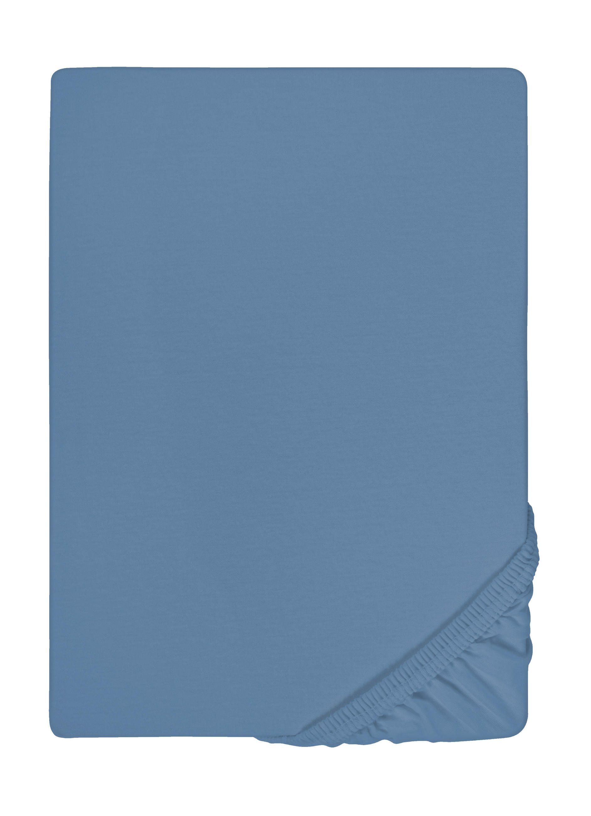 biberna Spannbetttuch Blau 130x220 cm