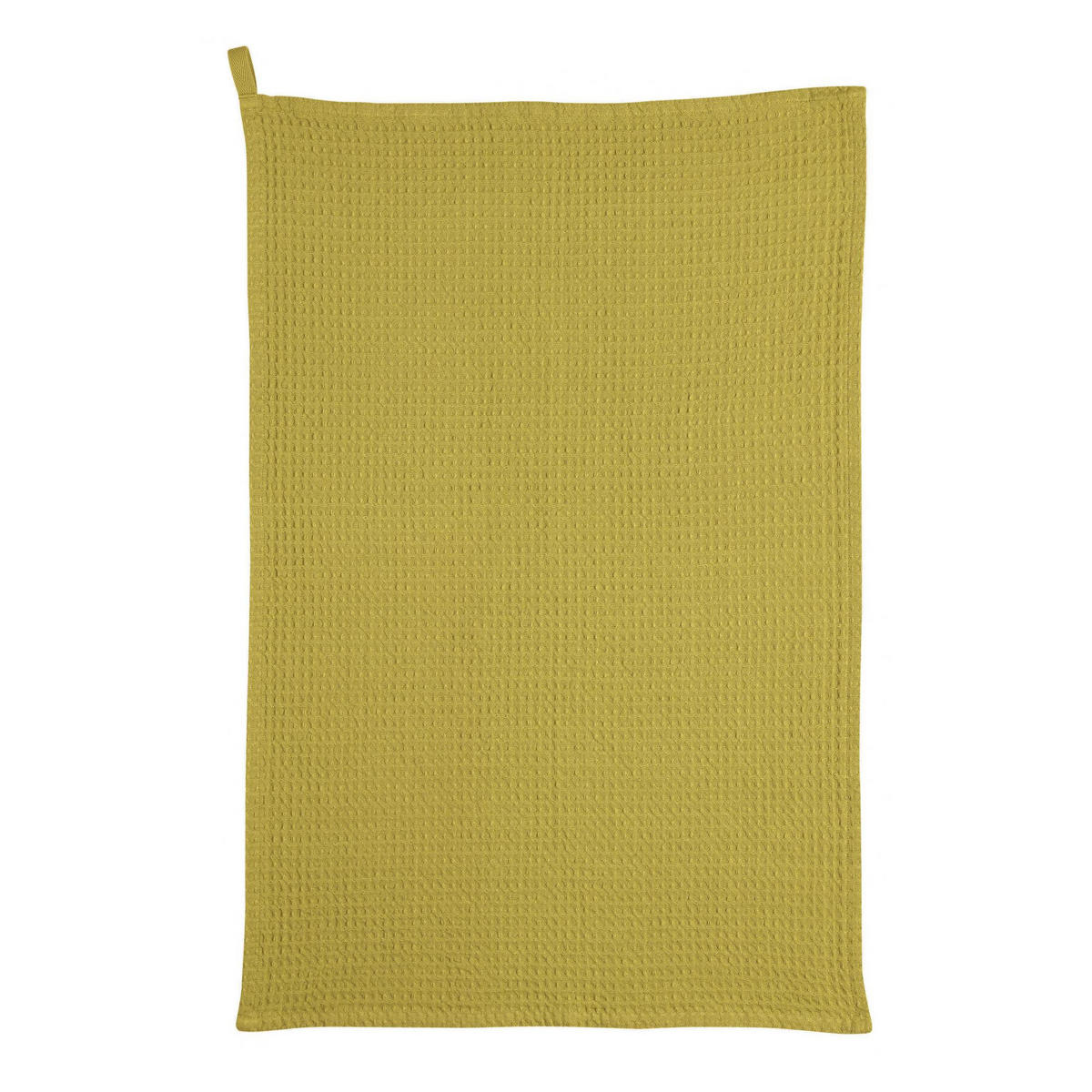 EINFARBIGES WAFFEL-GESCHIRRTUCH Mumba bergamotte 50 x 70 cm - Gelb, Textil (50/70cm) - Winkler