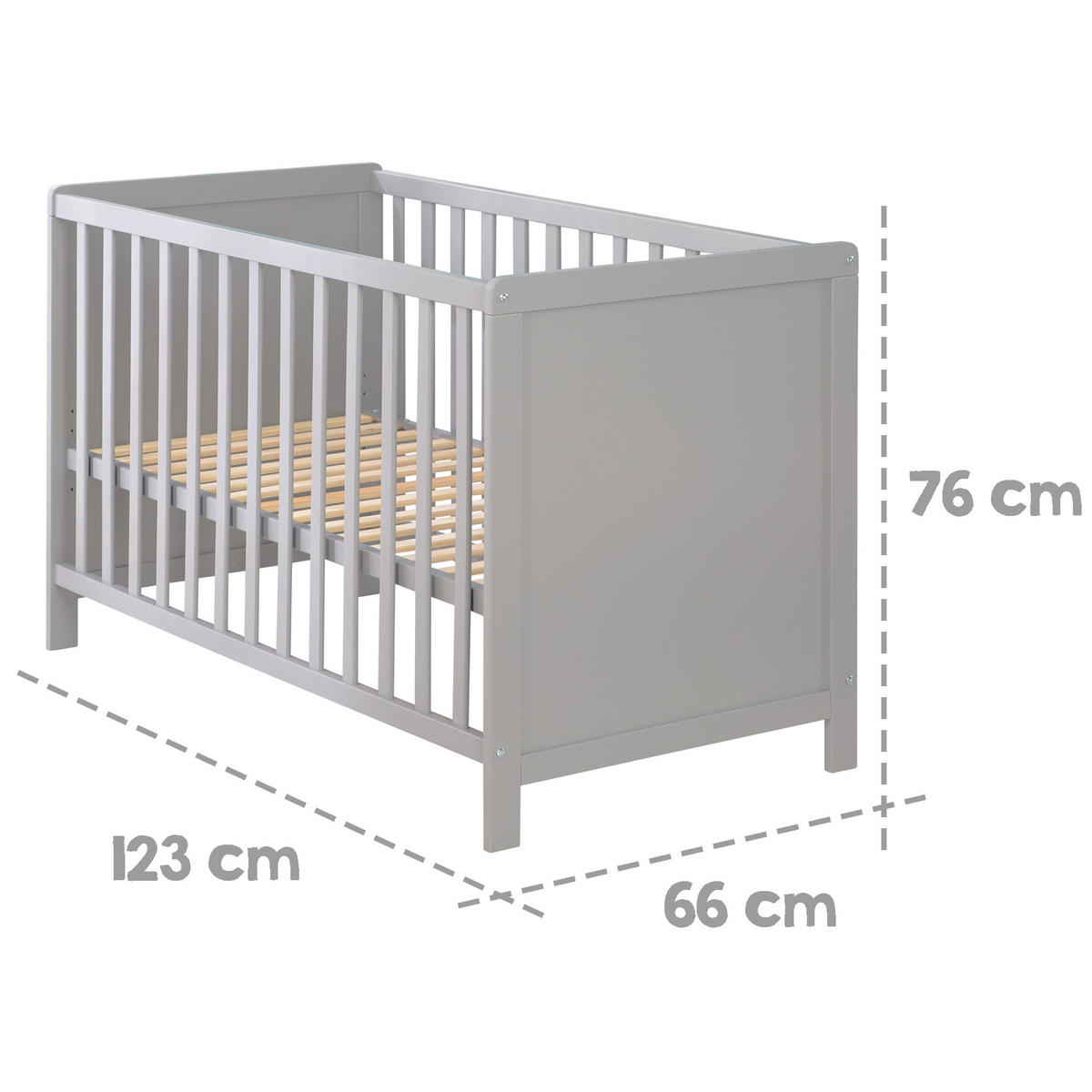 BABYZIMMER-SET Hamburg mit Türen, 2-teilig - Taupe, Holzwerkstoff (66/76/123cm) - Roba
