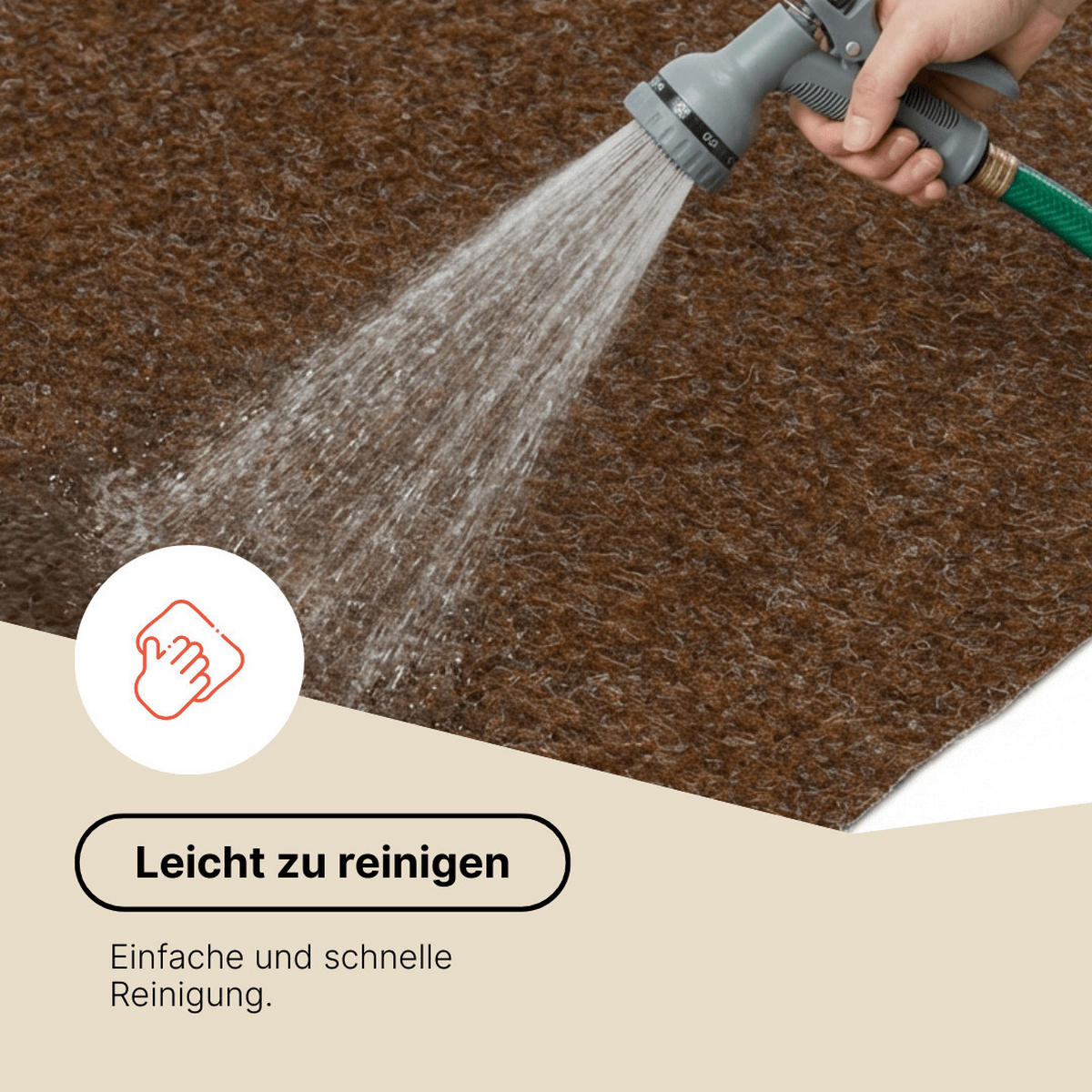 RASENTEPPICH PEMBA Braun 300/850 cm - Braun, Textil (300/850cm) - Tapiso