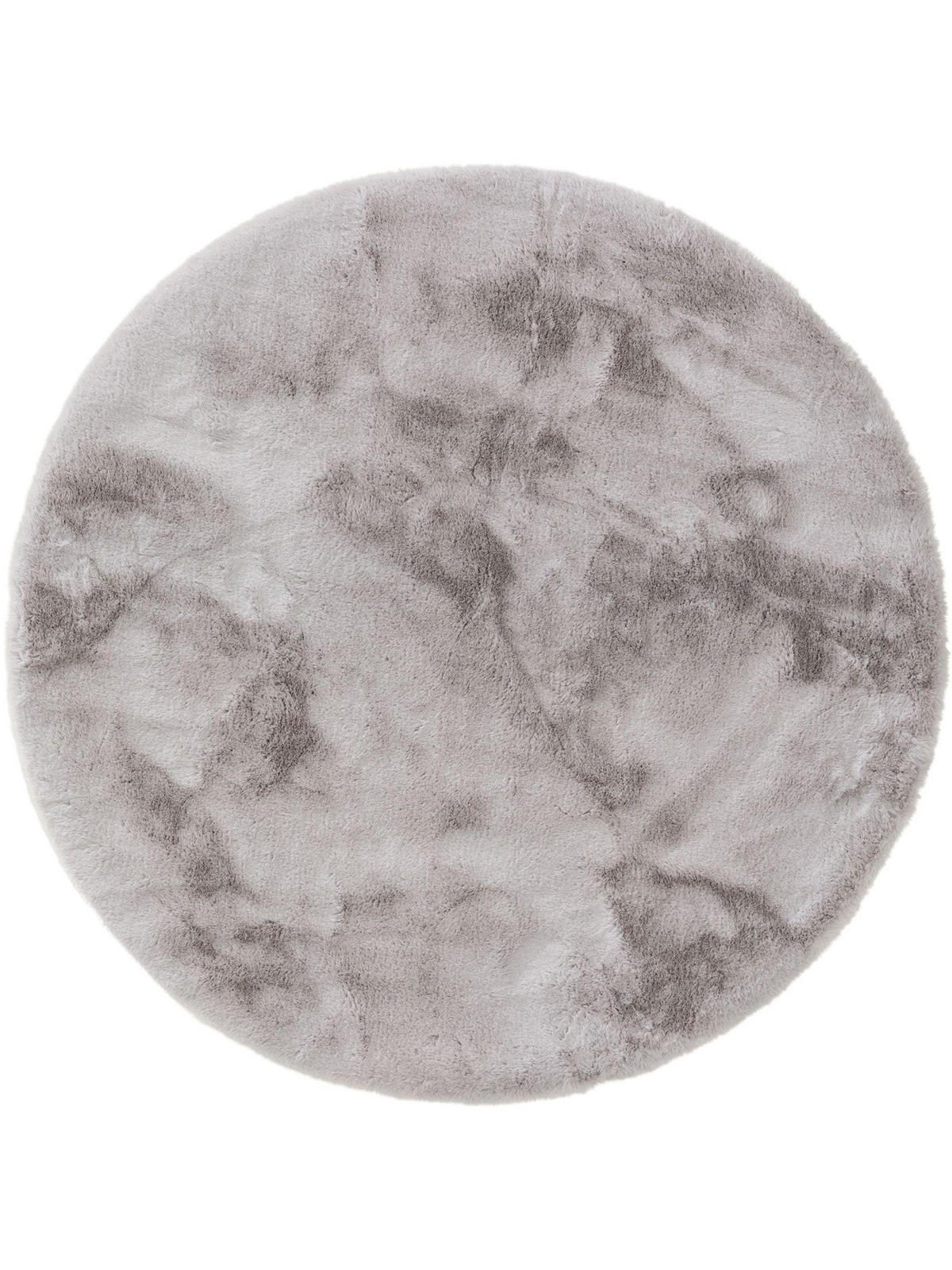 KUNSTFELL-TEPPICH Dave Grau ø 80 cm rund - Grau, Textil (80/80cm) - benuta Nest