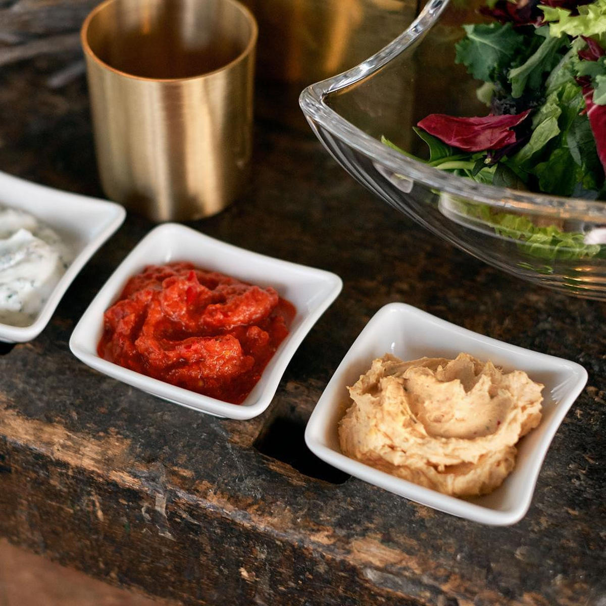 DIPSCHÄLCHEN NewWave weiß 8,5 x 8,5 cm 4er Set - Weiß, Keramik (1cm) - Villeroy & Boch