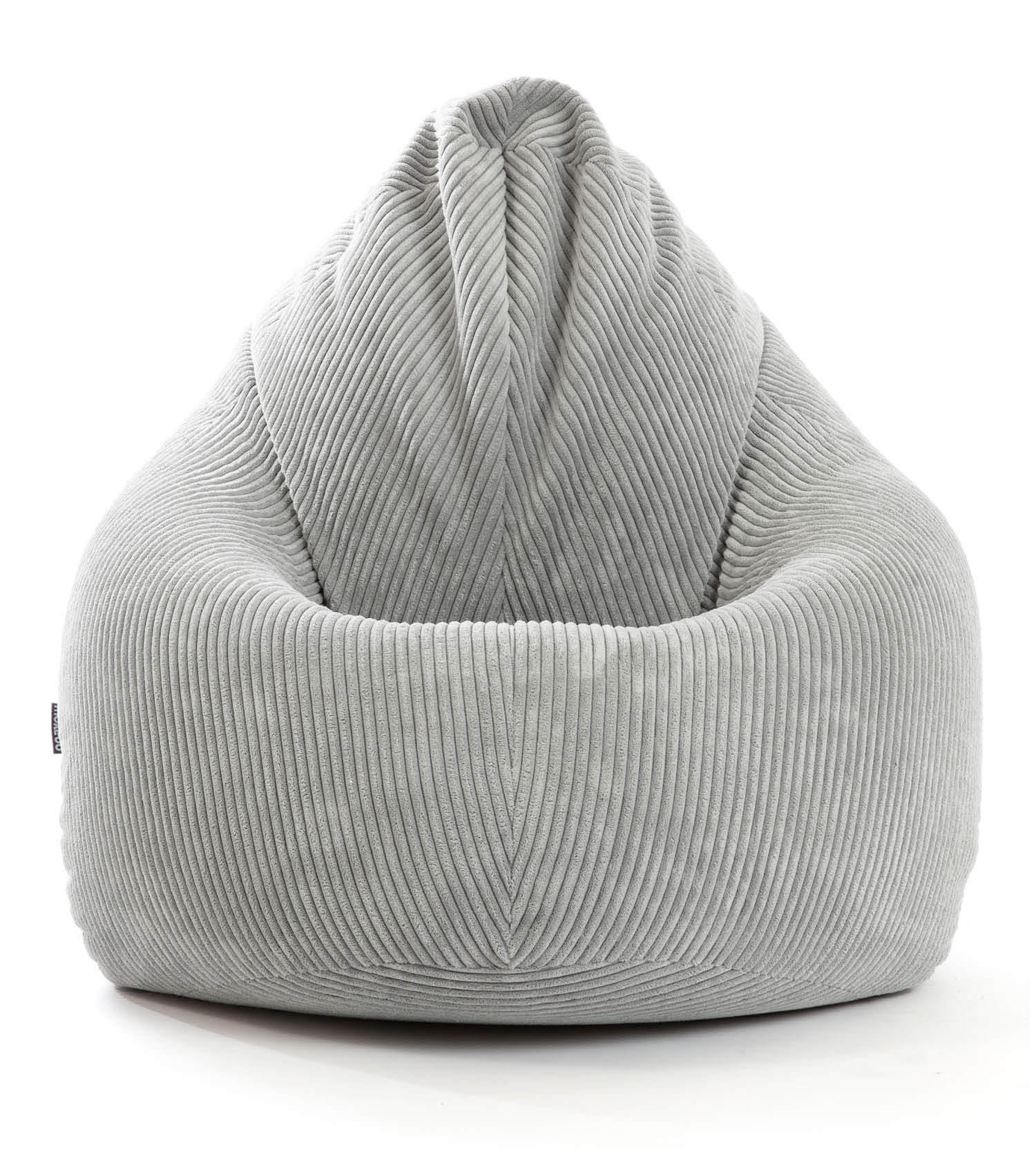 SITZSACK Cord Der Tagträumer - Grau, Textil (80/130/80cm) - Mokebo