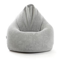 SITZSACK Cord Der Tagträumer - Grau, Textil (80/130/80cm) - Mokebo