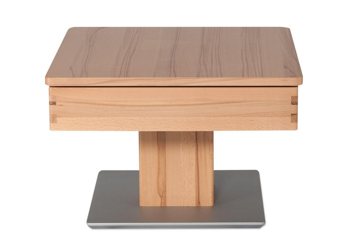 COUCHTISCH Celene 67x67x43 höhenverstellbar;diagonal verschiebbar Kernbuche - Kernbuche, Holz (67/67/43cm) - 58aufmkessel
