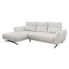 ECKSOFA Giovanni Z LCH, Seite: Links LC-2R - Hellgrau/Schwarz, Holz/Textil (298/195cm) - MIRJAN24