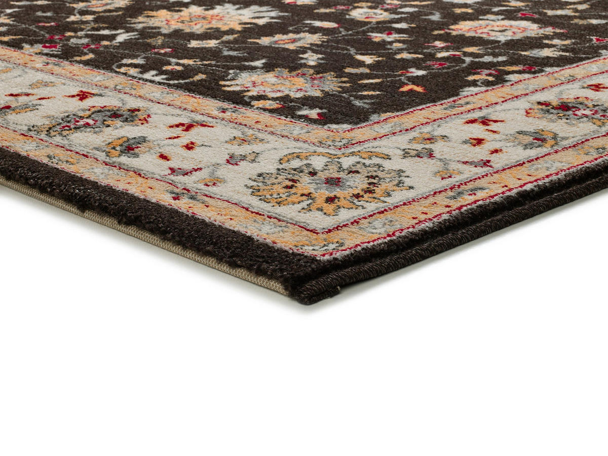 VINTAGE-TEPPICHE Anthrazit Classic 80/150 cm - Anthrazit/Creme, Naturmaterialien/Textil (80/150cm) - Atticgo