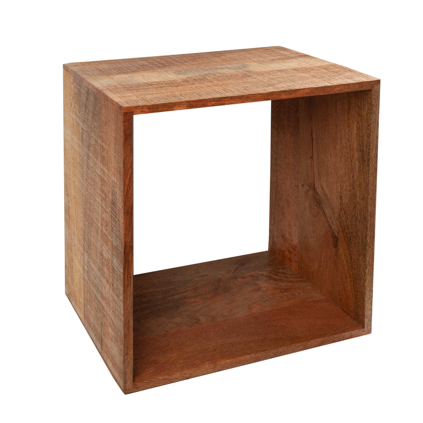 BEISTELLTISCH MAKASSAR Mangoholz Natur 45 cm - Braun, Holz (33/43/43cm) - riess-ambiente