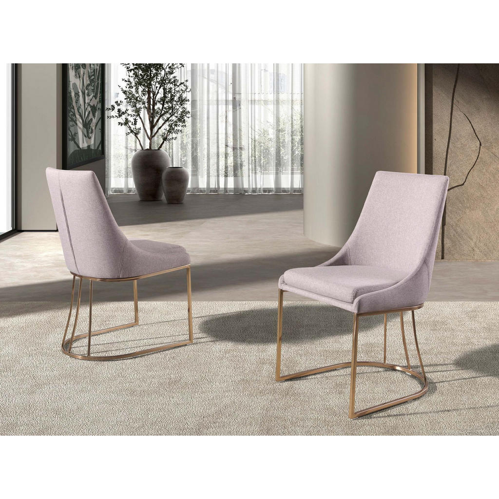Thumbnail - Angel Cerda Stuhl, Grau, Textil, Uni, 1-Sitzer, Freiform, 50x86x59 cm, Esszimmer, Stühle, Esszimmerstühle, Vierfußstühle