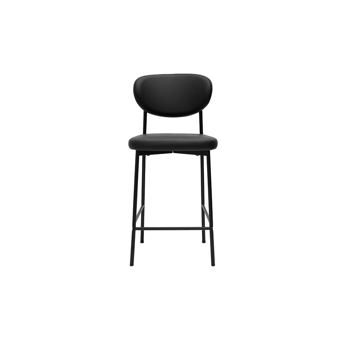 BARHOCKER H65 cm (2er-Set) BREKA - Schwarz, Kunststoff (52/96.5/44.5cm) - Miliboo