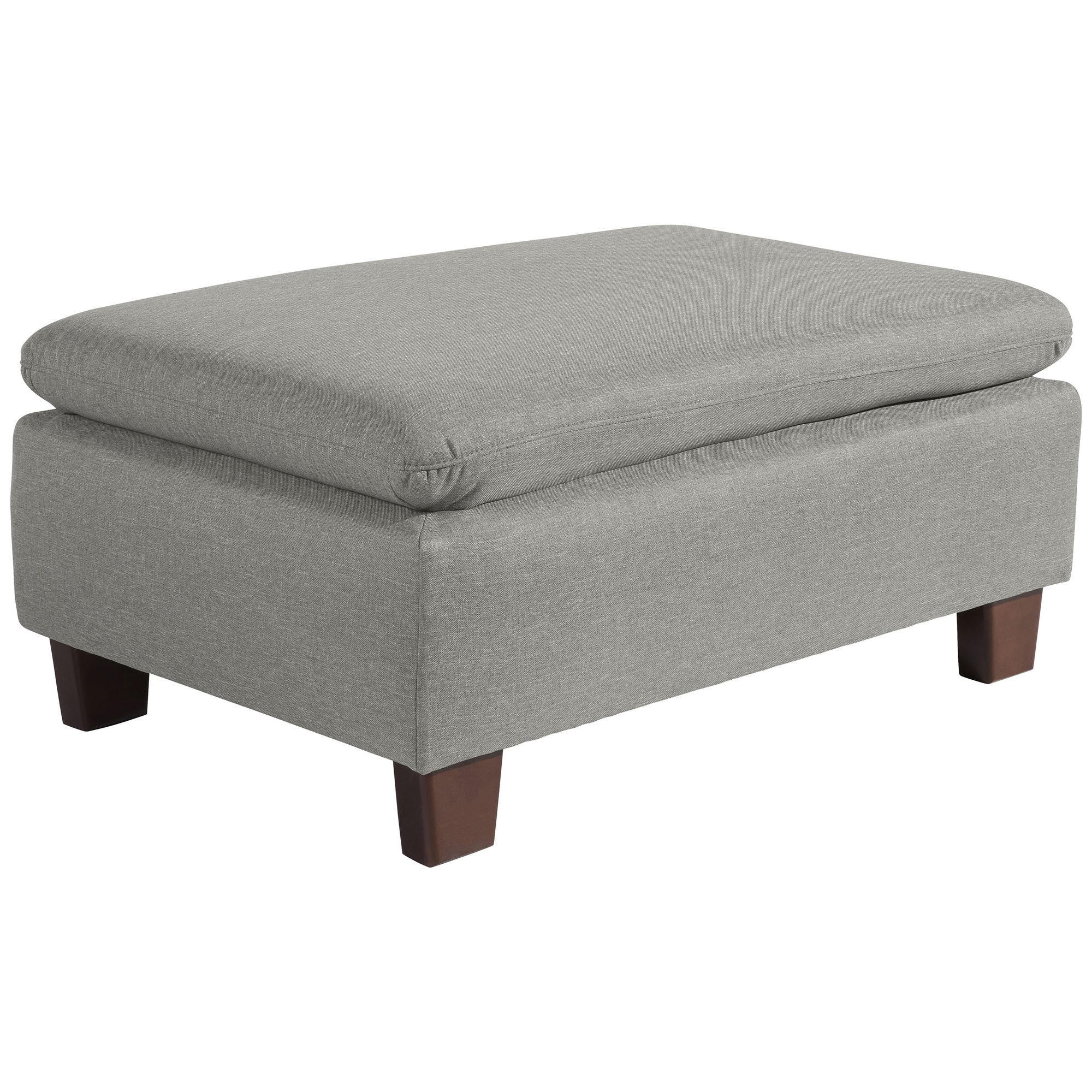 58aufmkessel Polsterhocker Hellgrau 90x43x60 cm
