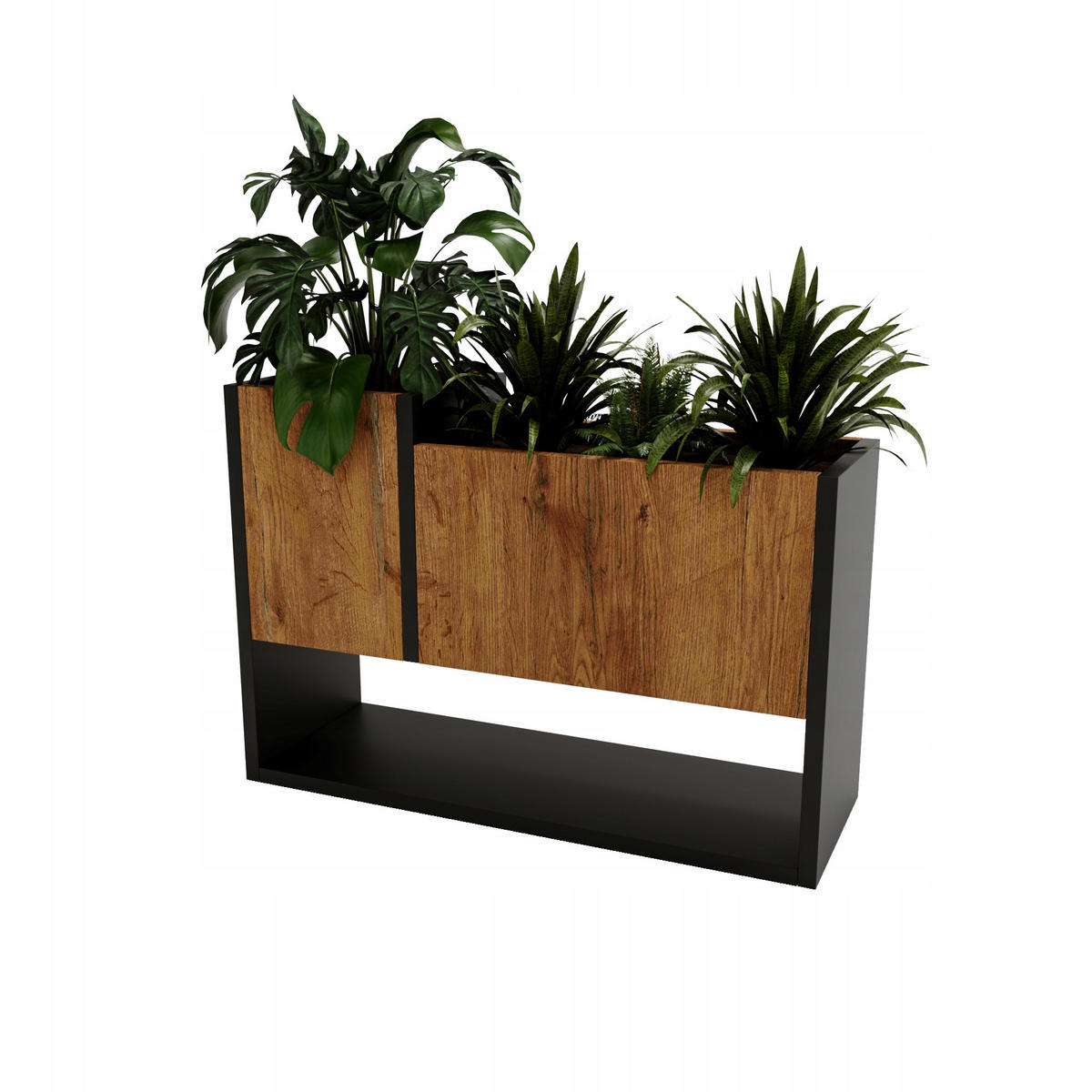 BLUMENKASTEN - Nussbaumfarben, Holzwerkstoff (23/45/65cm) - RAUMHIRSCH FURNITURE