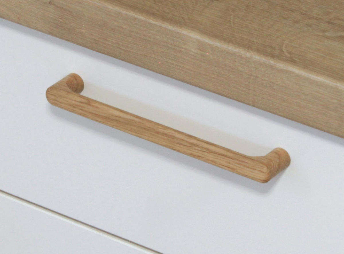 MÖBELGRIFF BA 320mm, Holzgriff Eiche massiv, Schrankgriff, Türgriff - Naturfarben, Holz (1.4/2.8/33.4cm)
