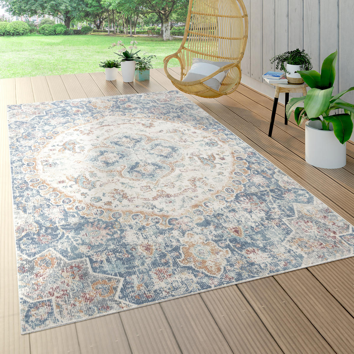 OUTDOORTEPPICH 80/150 cm Torres 271 - Blau, Textil (80/150cm) - Paco Home