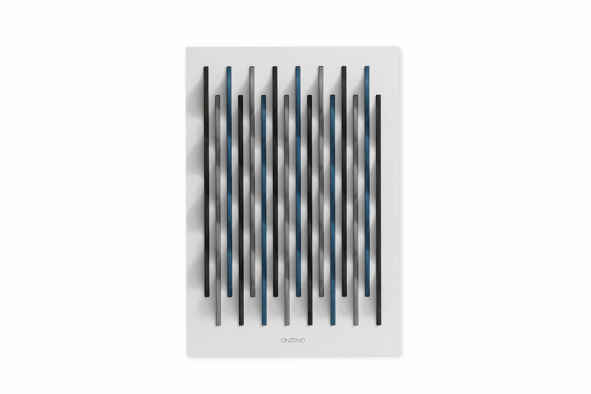 HOLZBILD Schwarz-Weiß 45/65 cm - Blau/Schwarz, Holz (5.46/65cm) - KUNSTLOFT