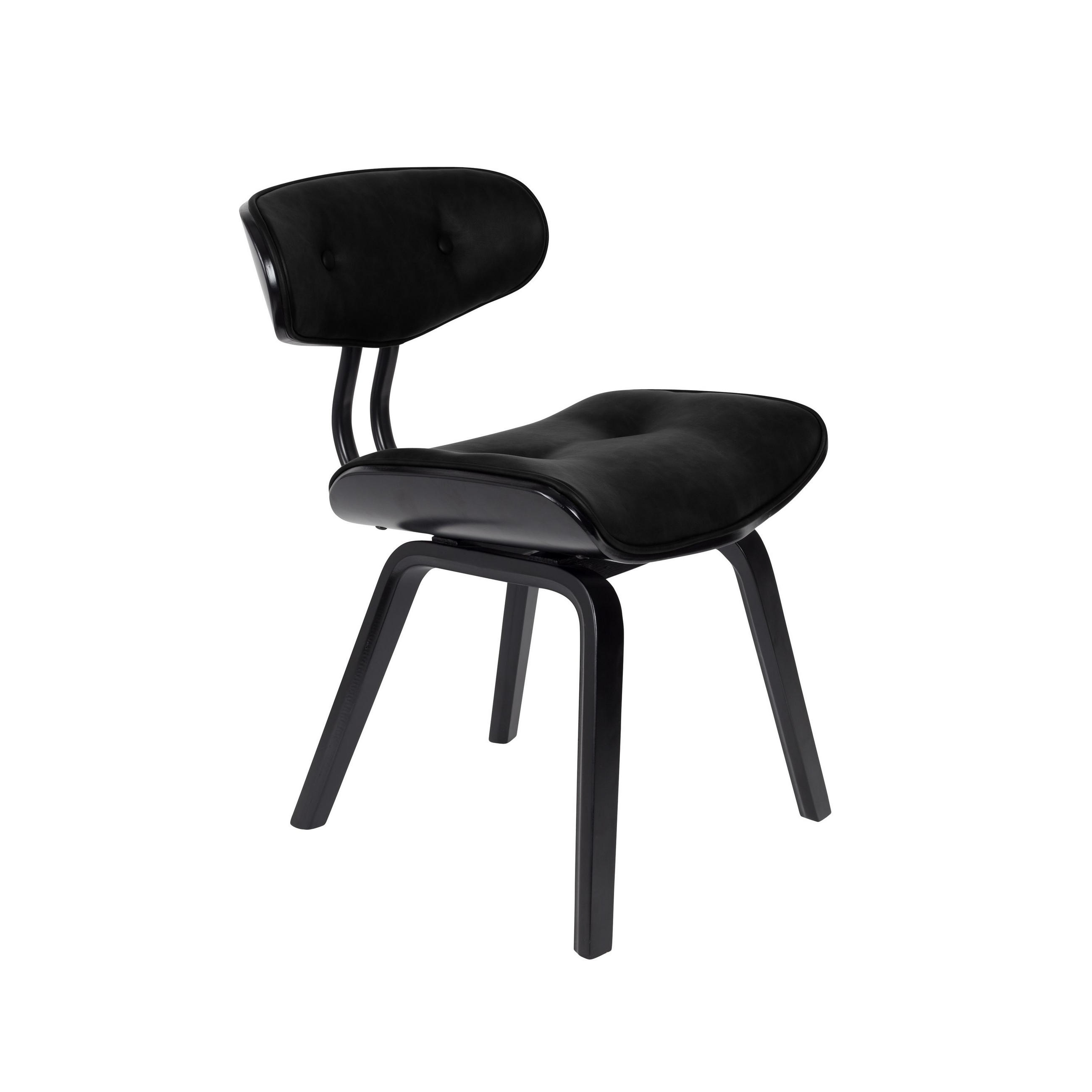 Dutchbone Esszimmerstuhl Schwarz 51x78x55.5 cm