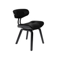 ESSZIMMERSTUHL Blackwood Kunstleder Schwarz - Schwarz, Kunststoff (51/78/555cm) - Dutchbone