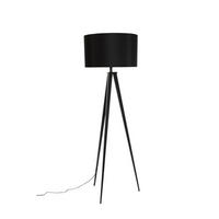 STEHLAMPE Tripod mit Stativ Schwarz/ Grau - Schwarz, Metall (50/50/157cm) - Zuiver