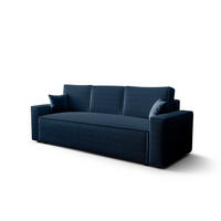 SOFA AMBRO Poso 05 mit Schlaffunktion, Dunkelblau, Sofa mit Stauraum - Dunkelblau, Textil (90/85/230cm) - Bedante