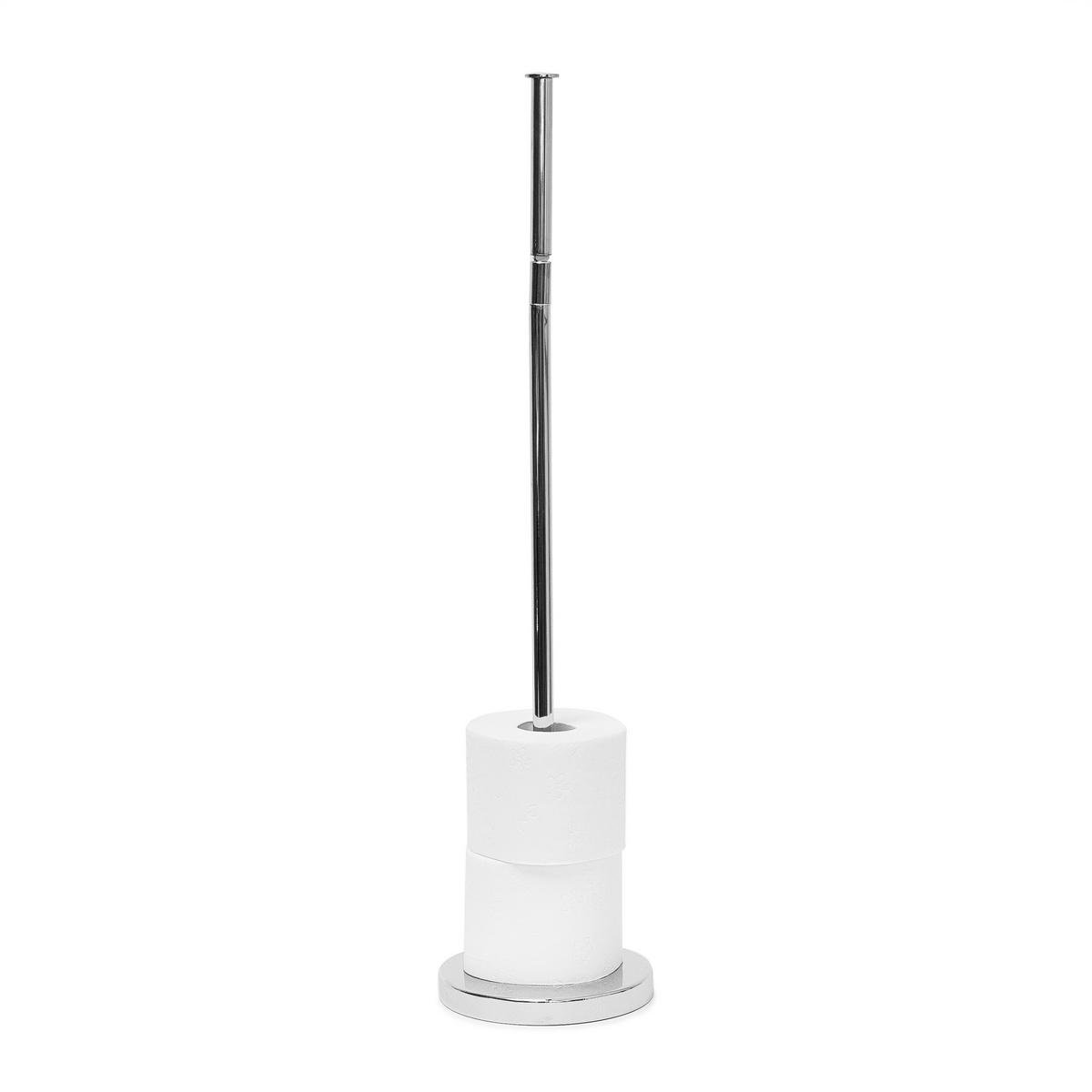 TOILETTENPAPIERHALTER - Silberfarben, Metall (22/56/16.5cm) - Relaxdays